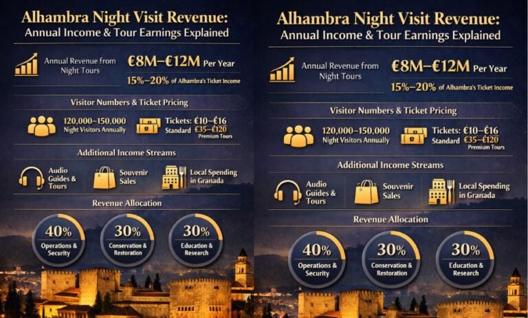 Alhambra Night Visit Revenue: Annual Revenue Trends and the Growing Value of Night Tours Alhambra Night Visit Revenue