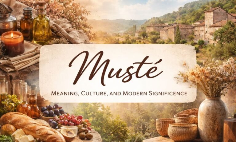 Musté: Meaning, Origins, Cultural Depth, and Modern Interpretations Musté